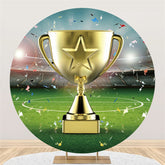 Trophée Jeu Célébration Sport Rond Toile de Fond Pour La Fête